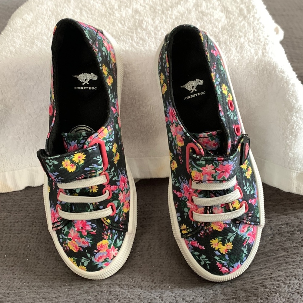 Rocket Dog Velcro sneakers, brand new, tags off but we’re not worn.